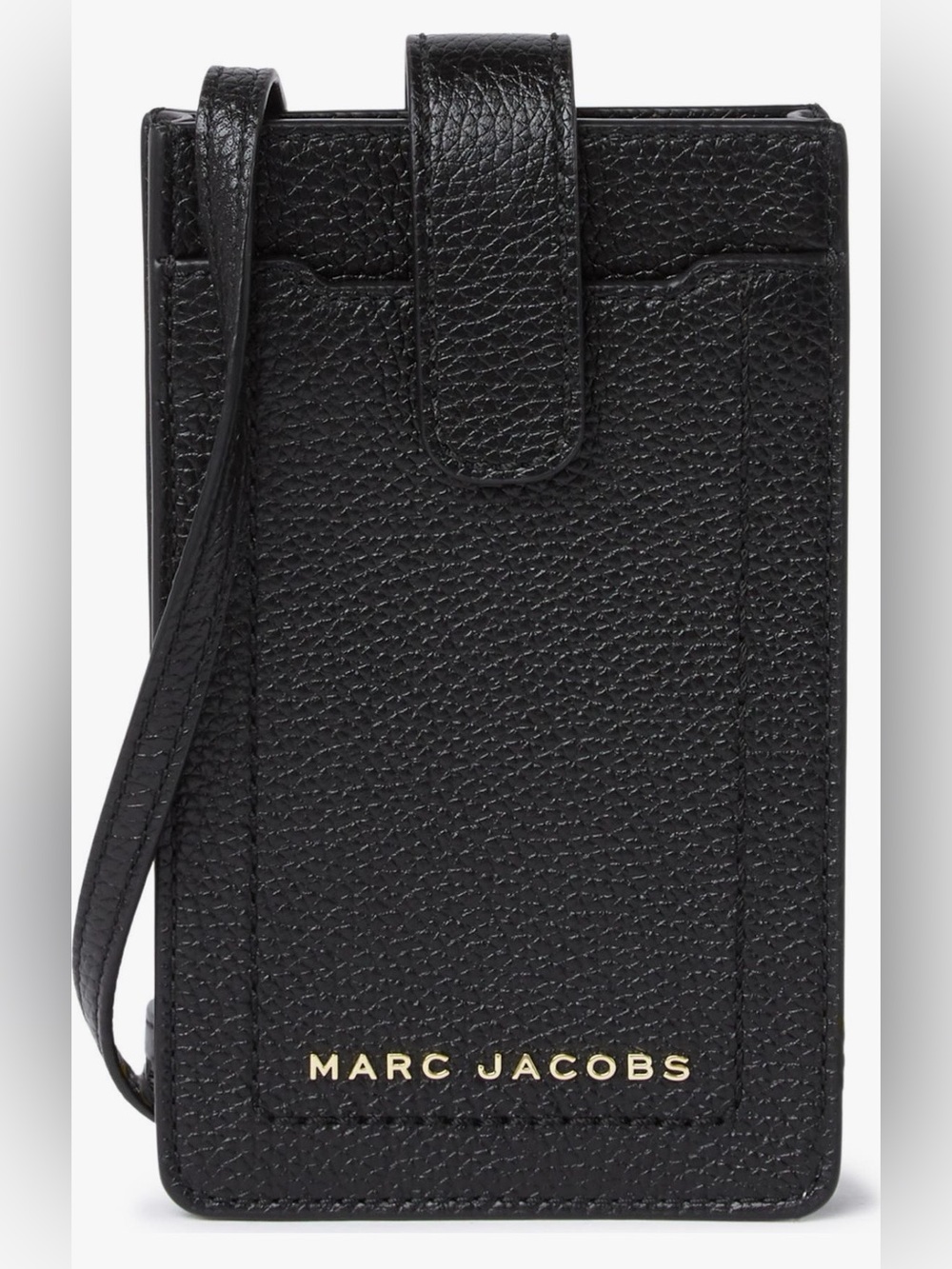 Marc Jacobs Black Leather Phone Crossbody bag